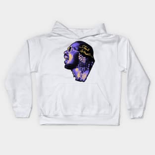 Stevie Wonder RnB Soul Neon Purple Kids Hoodie